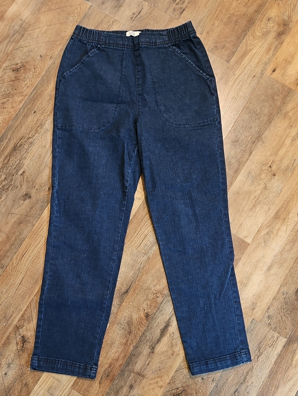 👖croft & barrow Dark Blue Straight Leg Denim Jeans